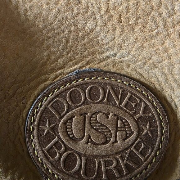 Vintage Dooney & Bourke Nubuck Suede Backpack AWL USA Tan Leather Tassel